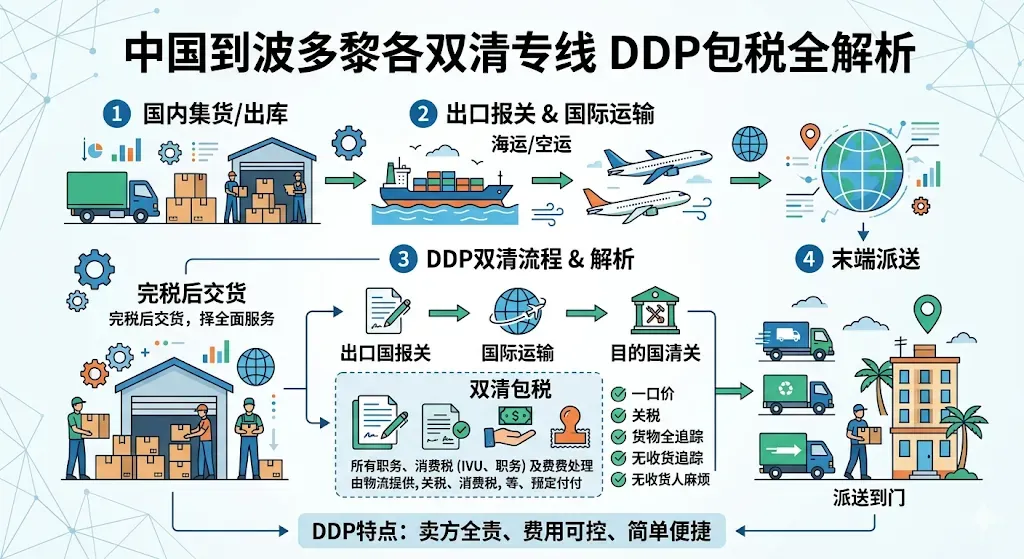 深圳XXX公司美国DDP/LDP清关到门相关业务场景